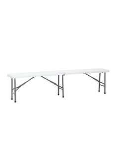 Скамейка складная кейт (stoolgroup) белый 183x43x28 см.