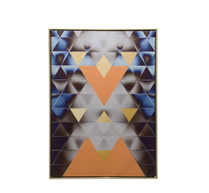 Панно интерьерное на холсте abstract piramide 70х50 см (ogogo) серый