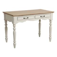 Туалетный столик с 2 ящиками марсель new antique (инлавка) белый