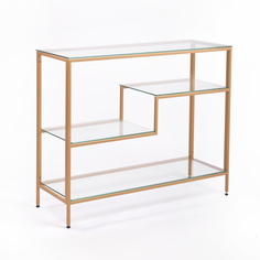 Консольный стол 1011-cg clear золотой (all consoles) золотой