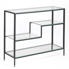 Консольный стол 1011-cb loft clear черный муар (all consoles) черный