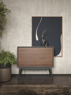 Комод sevilla, mod interiors (mod interiors) серый 39x75 см.