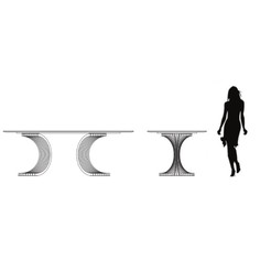 Обеденный стол vivienne vivienne, fratelli barri (mod interiors) черный 100x76 см.
