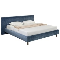 Кровать norge quilt telas, mod interiors (mod interiors) синий 221x91 см.