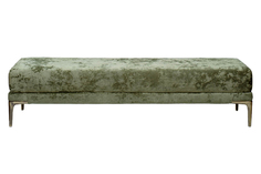 Банкетка prima на метал опорах оливковый cru35 40*160*40см (garda decor) зеленый