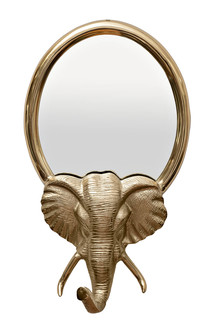 94pr-21778 зеркало декоративное голова слона цвет золото 36*60см (garda decor) золотой