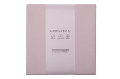 130hb-fsh18030-pros ros простыня на резинке сатин пудреная роза 180*200*30 (garda decor) розовый