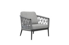 Кресло уличное муза с оплеткой (garda decor) серый 81x75x88 см.