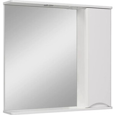 Зеркальный шкаф Runo Афина 80х75 правый, белый (00-00001172) РУНО