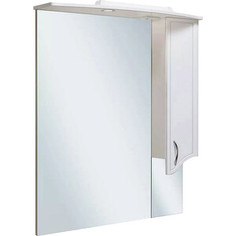 Зеркальный шкаф Runo Севилья 85х105 правый, белый (00000000595) РУНО