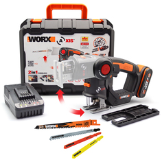 Лобзик Worx Axis WX550 20 В аккумуляторный