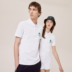 Мужская рубашка-Мужское поло классического кроя Lacoste Unisex x Jeremyville Design