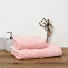 Полотенце махровое Rosina, розовое Cozy Home
