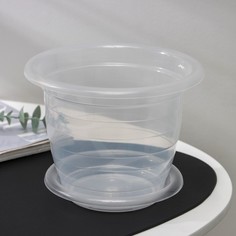 Цветочный горшок Альтернатива для орхидей c поддоном 586983 2 л прозрачный 1 шт. Alternativa