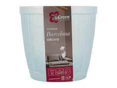Цветочный горшок InGreen Barcelona orchid IG623810044 1,8 л голубой перламутровый 1 шт.