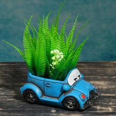 Цветочный горшок Take It Easy Машинка Р00019392 0,2 л синий 1 шт.