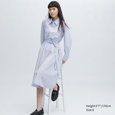 Платье женское UNIQLO 458158COL01 белое S (доставка из-за рубежа)