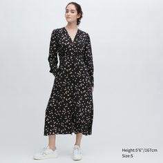 Платье женское UNIQLO 455648COL09 черное M (доставка из-за рубежа)