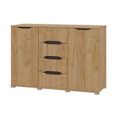 Комод Вега 1200, 1200х828х430, Крафт золотой/Венге No Brand