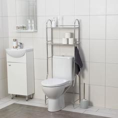 Стеллаж над унитазом, 2 яруса, 48×17×135 см No Brand