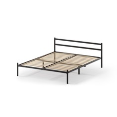 Кровать разборная металлическая Мета 1600х2000 черная No Brand