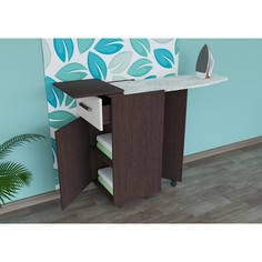 Комод с гладильной доской К1, 410х421х840, Венге/Дуб молочный No Brand