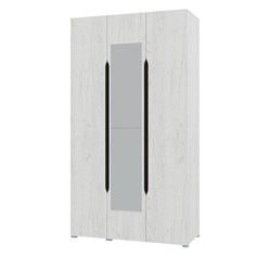 Шкаф 3х ств Вега, 1200х2200х520, Крафт белый/Венге No Brand