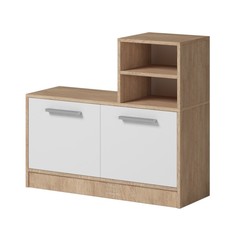 Комод-обувница Энтер 900х343х816 Дуб сонома/белый No Brand