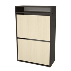 Тумба для обуви № 1, 590 × 250 × 940 мм, дуб венге / дуб молочный No Brand