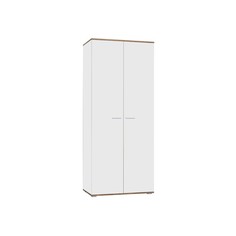 Шкаф 2х ств Афина, 922х426х2152, Дуб крафт золотой/Белый No Brand