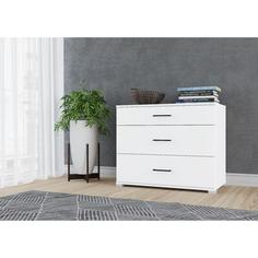 Комод Victor с 3 мя ящиками, 800х659х446, Белый No Brand