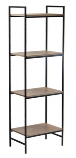 Стеллаж GreenWeen ALTO, черный, ЛДСП Робиния, 450х300х1450