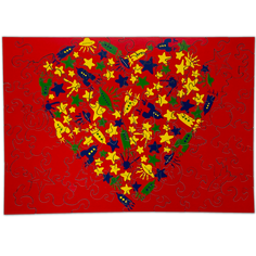 Деревянные пазлы Active puzzles Космическая любовь 70 деталей