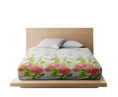 Простыня на резинке Ночь Нежна Астры красн. осн. 5563-2 Бязь . 160х200х20 АЛЬФА ТРЕЙД ООО