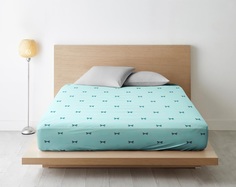 Простыня Ночь Нежна Десанж голуб. комп. 7372-2 Поплин 1.5 сп. 215х147 я