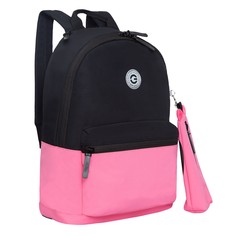 Рюкзак женский Grizzly RXL-323-4, черный - розовый