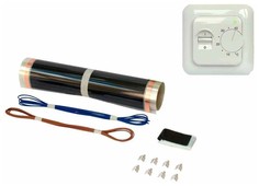 Инфракрасный пленочный теплый пол (готовый комплект) 18.0 - 9м2/1980 Вт Национальный комфорт