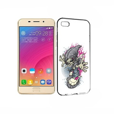 Чехол MyPads Tocco для Asus ZenFone 3S Max нарисованный скелет на скейт борде