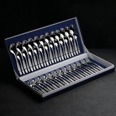 Набор столовый «Уралочка», 2 мм (М13), декоративная коробка, 48 предметов Добросталь (Нытва)