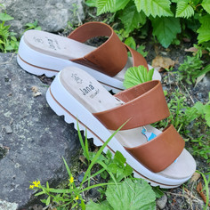 Сабо женские Jana 27202-26-362 коричневые 37 RU