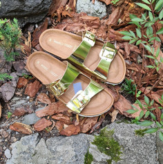 Сабо женские Marco Tozzi 27405-26-908 золотистые 37 RU