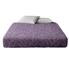 Простыня Ночь Нежна Верба лилов. осн. 7311-1 Поплин ЕВРО 220х200 я