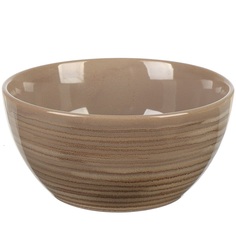 Салатник керамика круглый 15х7 см 0.77 л Verde Daniks ST1463 бежевый