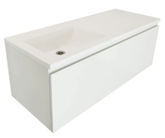 Тумба с раковиной Эстет Dallas Luxe 110 подвесная, 1 ящик, L