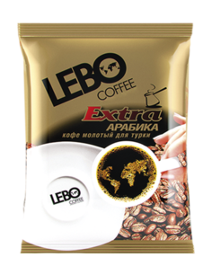 Кофе молотый LEBO Extra, арабика, среднеобжаренный, для турки, 100 г