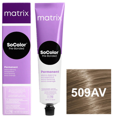 Краска Matrix SoColor Pre-Bonded 509AV очень светлый блондин пепельно-перламутровый 90мл