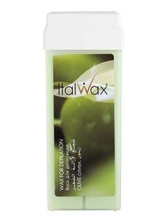 Воск для депиляции Italwax картриджный теплый, удаление волос для рук и ног Олива, 100 мл