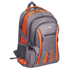 Рюкзак мужской Brauberg SpeedWay, серый-оранжевый
