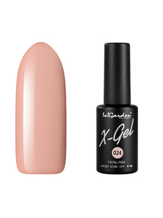 Гель лак для ногтей In’Garden X-Gel N° 24 песочно-бежевый плотный 8 мл Ingarden