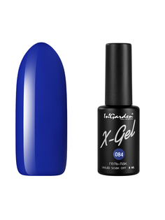 Гель лак для ногтей In’Garden X-Gel N° 84 цвета индиго плотный 8 мл Ingarden